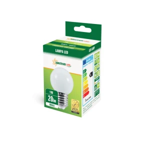Żarówka Kulka E27 230V 1W biała  Spectrum  ( na stanie79szt.)
