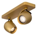 Spot ściemnialny PRESTON Złoty mat LED DIM CRI95 2x5W GU10 2200-3000K Lucide 099271002  5411212092496 lampynox noxbox www.lampynox.pl 3.jpg