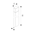 Słupek ogrodowy 9W wys. 90cm LIMBA LED LUCIDE 278789030  5411212271389 lampynox noxbox www.lampynox.pl 5.jpg