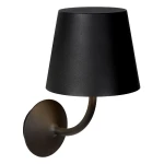 JUSTIN Czarny LED DIM 7W 3000K IP54 Kinkiet zewnętrzny ściemnialny Lucide 27888/07/30