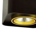 Oprawa natynkowa LED XENO kwadrat 3000K 15W 1200lm czarny-złoty Polux 312020  5901508312020 lampynox noxbox www.lampynox.pl 2.jpg