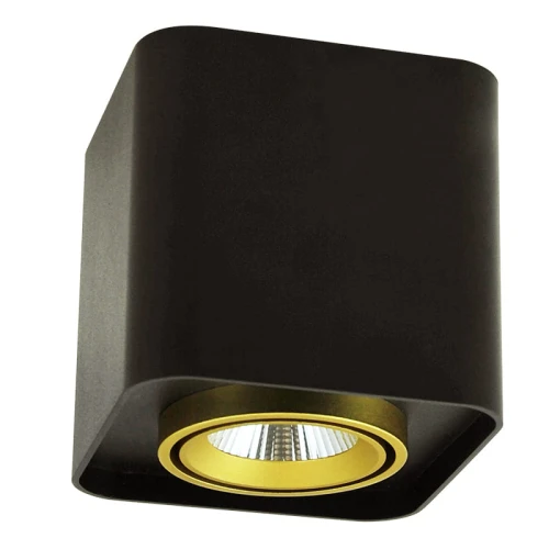 Oprawa natynkowa LED XENO kwadrat 3000K 15W 1200lm czarny-złoty Polux 312020  5901508312020 lampynox noxbox www.lampynox.pl 1.jpg