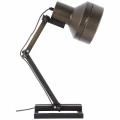 Lampa stołowa z włącznikiem na kablu HARDWORK Czarna stal E27 Brilliant 99037/46 | 4004353339165 noxbox lampynox www.lampynox.pl