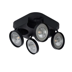 VERSUM AR111 Czarny ściemnialny 4x10W 2700K Spotlight Lucide 22960/40/30