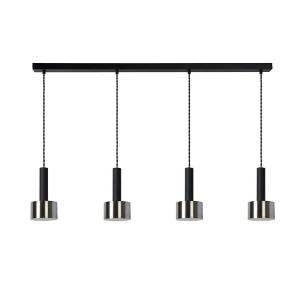 TEUN Czarna 4xE27 Lampa wisząca Lucide 45471/04/30