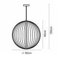 Lampa wisząca LED 10W 2700K CARBONY Czarna LUCIDE 204146030  5411212201805 lampynox noxbox www.lampynox.pl 10.jpg