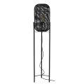 Lampa podłogowa HERMINE Rattan czarny Ø30cm E27 Lucide 03741/01/30 | 5411212031662 noxbox lampynox www.lampynox.pl