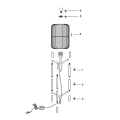 Lampa podłogowa HERMINE Ratan czarny Ø30cm E27 Lucide 03741/01/30 | 5411212031662 noxbox lampynox www.lampynox.pl