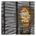 Lampa podłogowa HERMINE Ratan czarny Ø30cm E27 Lucide 03741/01/30 | 5411212031662 noxbox lampynox www.lampynox.pl