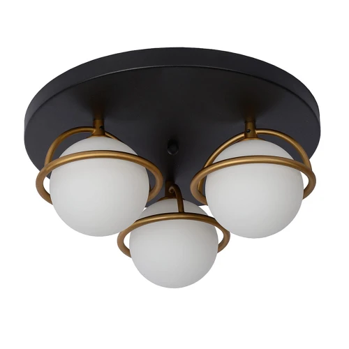 Lampa sufitowa ISOBEL Czarny Ø 38cm 3xG9 IP44 Lucide 30167/03/30 | 5411212302946 noxbox lampynox www.lampynox.pl