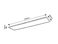 Panel LED Almond brąz | buk LED 40W 4000K Rabalux 6909 | 5998250369099 noxbox lampynox www.lampynox.pl