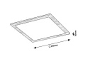 Oprawa sufitowa Almond brąz | buk szer. 29,5cm. LED 12W 4000K Rabalux 6907 | 5998250369075 noxbox lampynox www.lampynox.pl