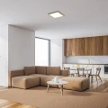 Oprawa sufitowa Almond brąz | buk szer. 29,5cm. LED 12W 4000K Rabalux 6907 | 5998250369075 noxbox lampynox www.lampynox.pl