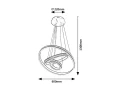 Lampa wisząca Avalon aluminium szczotkowane LED 75W 4000K Rabalux 2230 | 5998250322308 noxbox lampynox www.lampynox.pl