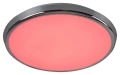 Plafon łazienkowy ściemnialny Balthasar chrom Ø 30cm LED Dim RGB 18W 3000-6500K Pilot Rabalux 3464 | 5998250334646 noxbox lampynox www.lampynox.pl