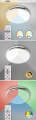 Plafon łazienkowy ściemnialny Balthasar chrom Ø 30cm LED Dim RGB 18W 3000-6500K Pilot Rabalux 3464 | 5998250334646 noxbox lampynox www.lampynox.pl