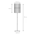 Lampa podłogowa JANTINE Ratan Jasne drewno Ø26cm E27 Lucide 03740/81/72 | 5411212031686 noxbox lampynox www.lampynox.pl