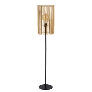 JANTINE Rattan Jasne drewno Ø26cm E27 Lampa podłogowa