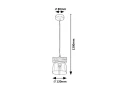 Lampa wisząca Cardamom szary dąb | przydymiony E14 Rabalux 3118 | 5998250331188 noxbox lampynox www.lampynox.pl