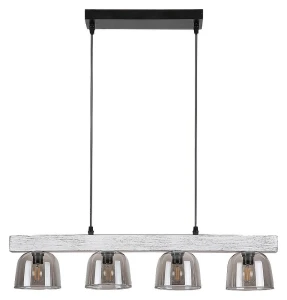 Cardamom szary dąb | przydymiony 4xE14 Lampa wisząca