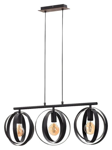 Lampa wisząca Cortado czarny 3xE27 Rabalux 5361 | 5998250353616 noxbox lampynox www.lampynox.pl