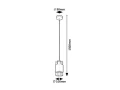 Lampa wisząca Dimitri czarny E27 Rabalux 3125 | 5998250331256 noxbox lampynox www.lampynox.pl