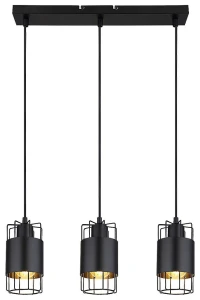 Dimitri czarny 3xE27 Lampa wisząca
