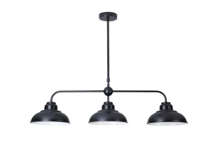 Dragan czarny mat 3xE27 Lampa wisząca