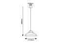 Lampa wisząca Dragan czarny mat E27 Rabalux 5308 | 5998250353081 noxbox lampynox www.lampynox.pl