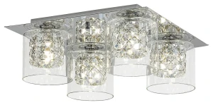 Duchess chrom | przeźroczysty 4xG9 Lampa sufitowa