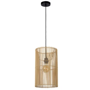 JANTINE Rattan Jasne drewno Ø26cm E27 Lampa wisząca