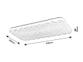 Plafon Eldrick biały STARLIGHT LED 36W 4000K Rabalux 3087 | 5998250330877 noxbox lampynox www.lampynox.pl