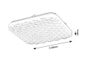 Plafon Eldrick biały STARLIGHT LED 24W 4000K Rabalux 3086 | 5998250330860 noxbox lampynox www.lampynox.pl