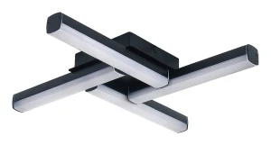 Evan czarny mat LED 18W 4000K IP44 Łazienkowa lampa sufitowa