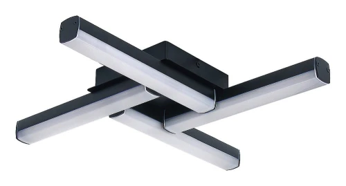 Łazienkowa lampa sufitowa Evan czarny mat LED 18W 4000K IP44 Rabalux 2168 | 5998250321684 noxbox lampynox www.lampynox.pl
