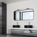Kinkiet łazienkowy nad lustro Evan czarny mat szer. 49cm. LED 12W 4000K IP44 Rabalux 2166 | 5998250321660 noxbox lampynox www.lampynox.pl