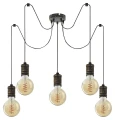 Lampa wisząca pająk Fidel złoto antyczne 5xE27 Rabalux 3218 | 5998250332185 noxbox lampynox www.lampynox.pl