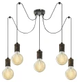 Lampa wisząca pająk Fidel złoto antyczne 5xE27 Rabalux 3218 | 5998250332185 noxbox lampynox www.lampynox.pl