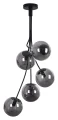Lampa wisząca Glory czarny mat 5xE14 Rabalux 3508 | 5998250335087 noxbox lampynox www.lampynox.pl