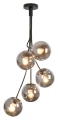 Lampa wisząca Glory czarny mat 5xE14 Rabalux 3508 | 5998250335087 noxbox lampynox www.lampynox.pl