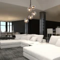 Lampa wisząca Glory czarny mat 5xE14 Rabalux 3508 | 5998250335087 noxbox lampynox www.lampynox.pl