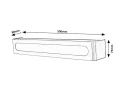 Kinkiet łazienkowy nad lustro Jakub chrom LED 12W 4000K IP44 Rabalux 3480 | 5998250334806 noxbox lampynox www.lampynox.pl