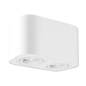Kobald biały mat 2xGU10 Regulowany kierunek świecenia Downlight | Tuba