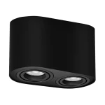Kobald czarny mat 2xGU10 Regulowany kierunek świecenia Downlight | Tuba
