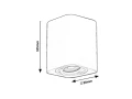 Downlight | Tuba Kobald czarny mat GU10 Regulowany kierunek świecenia Rabalux 2049 | 5998250320496 noxbox lampynox www.lampynox.pl