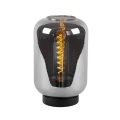Lampka stołowa JOANET Czarny | Szary przydymiony Ø 22cm E27 Lucide 45594/01/65 | 5411212452177 noxbox lampynox www.lampynox.pl