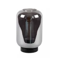 Lampka stołowa JOANET Czarny | Szary przydymiony Ø 22cm E27 Lucide 45594/01/65 | 5411212452177 noxbox lampynox www.lampynox.pl