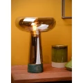 Lampka stołowa LISTELLE Zielony | Szary przydymiony Ø 28cm E27 Lucide 03528/01/65 | 5411212031563 noxbox lampynox www.lampynox.pl