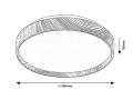 Lampa sufitowa Leana brązowy Ø 26cm. LED Starlight 12W 3000K Rabalux 6579 | 5998250365794 noxbox lampynox www.lampynox.pl
