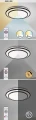 Lampa sufitowa ściemnialna Lupita srebrny Ø 49cm. LED Dim. 40W 3000-6500K Pilot Rabalux 2131 | 5998250321318 noxbox lampynox www.lampynox.pl